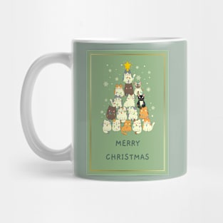 Merry Christmas cat tree Mug